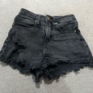 Jean shorts size 24 black